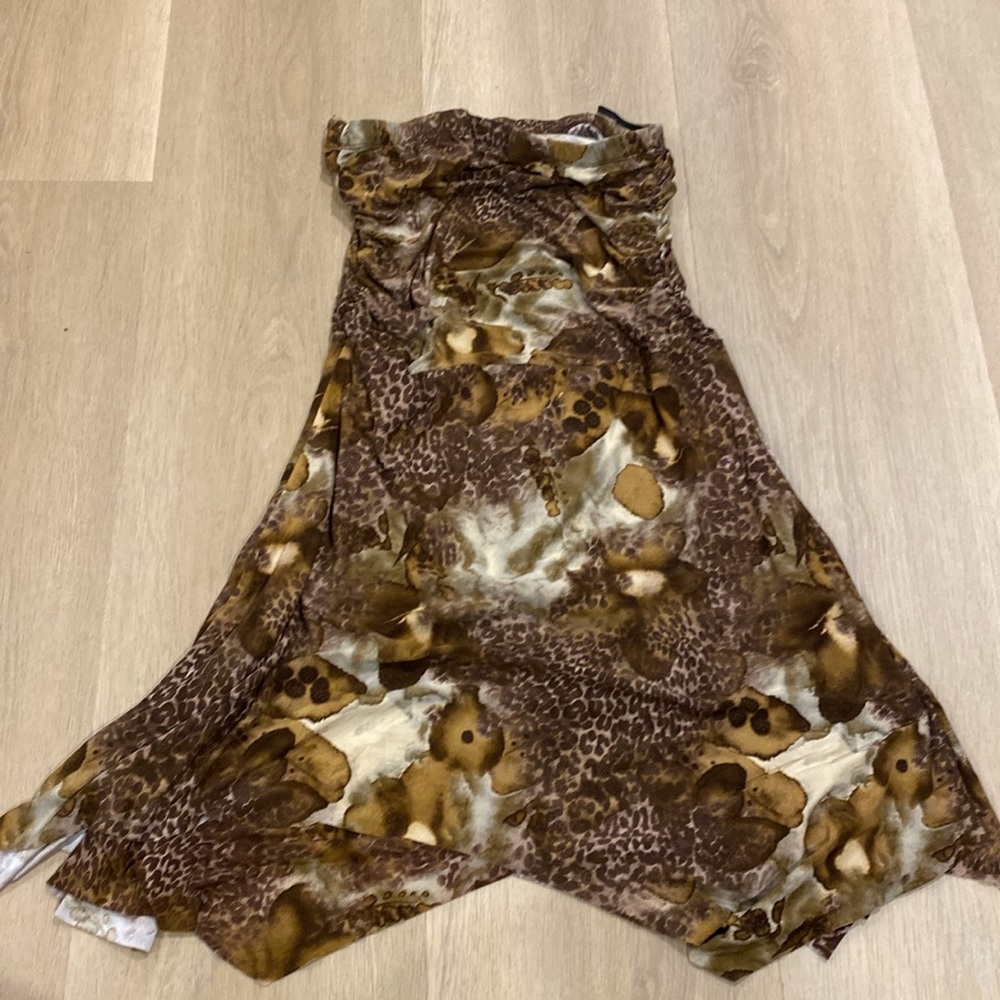 Forever 21 Ruched Straplessβ Cheetah Print Dress Size Small - Picture 5 of 5
